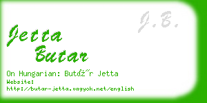 jetta butar business card